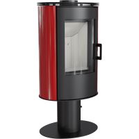 Ocelová kamna na dřevo KRATKI AB S/N/O/DR otočná, průměr 150, 8 kW