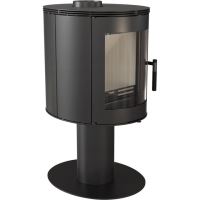 Ocelová kamna na dřevo KRATKI ORBIT, průměr 150, 7 kW samozav. dv.