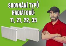 Typy radiátorů 11, 21, 22, 33: srovnání výkonu, hloubky a využití