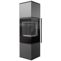 Ocelová kamna na dřevo KRATKI REN/L vlevo, průměr 150, 7 kW (2)