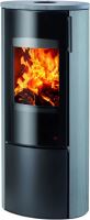 Krbová kamna EPIC – černá / Graywood Sandstone, výkon 3.5–6.7 kW