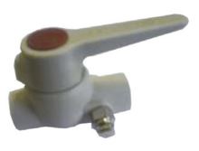 PPR plastový kulový kohout s vypouštěním průměr 40x40mm