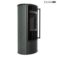 Ocelová kamna na dřevo KRATKI ERIK, průměr 150, 5,5 kW (2)