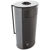 Ocelová kamna na dřevo KRATKI ERIK, průměr 150, 5,5 kW (4)