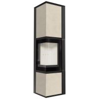 Ocelová kamna na dřevo KRATKI TORA/L 8 kW, průměr 150 křemenný sintr FOKOS SALE samozavíra