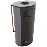 Ocelová kamna na dřevo KRATKI ERIK, průměr 150, 5,5 kW (3)