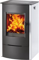 Krbová kamna FIREPOT – černá / bílá, výkon 3.0–6.3 kW