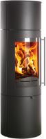 Krbová kamna PISA RLU – černá, výkon 2.6–5.4 kW