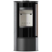 Ocelová kamna na dřevo KRATKI ERIK, průměr 150, 5,5 kW (2)