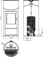 Peletová kamna HSP 7 II GRANDE RLU, výkon 2.4–8.2 kW (1)