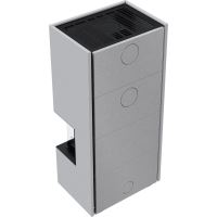 Modulární krb KRATKI NBC/EASY BOX 7 kW, průměr 160 ocelový plášť bílý Se zavíracími dvířky (7)