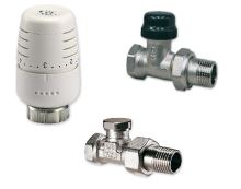 Ventilový set pro radiátory s bočním připojením , přímý, IVAR KIT VD 2101 N