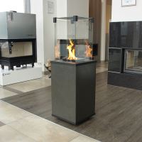 Plynový ohřívač PATIO sklo/slinutý křemen SETA LIQUORICE-ruční ovl., 8.2 kW,plyn-G31/37MBA