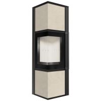 Ocelová kamna na dřevo KRATKI TORA/M 8 kW, průměr 150 křemenný sintr FOKOS SALE