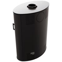 Ocelová kamna na dřevo KRATKI AB 2, průměr 150, 10 kW