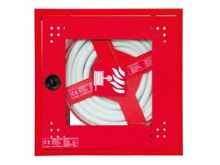 Hydrantová skříň vestavěná prosklená DN 25 N návin 20 m - Nerezová - komplet