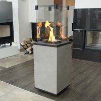 Plynový ohřívač PATIO MINI sklo / slinutý křemen / OXIDE GRIGIO/ automatika,plyn-G31/37MBA