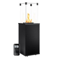 Plynový ohřívač PATIO sklo/prošívané černé dálkové ovládání/automatika, 8.2 kW,plyn-G31/37