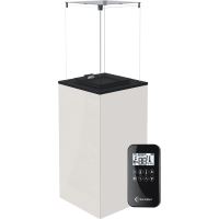 Ohřívač plynový volně stojící PATIO mini sklo/bílý – automatika ovládač, 8.2 kW,plyn-G30/5