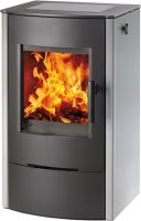 Krbová kamna FIREPOT – černá / nerez, výkon 3.0–6.3 kW