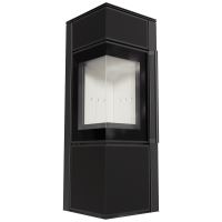 Ocelová kamna na dřevo KRATKI TORA/S 8 kW, průměr 150 křemenný sintr Nero Assoluto samozav