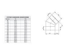 Element z kyselinového plechu koleno 180/45 (1)