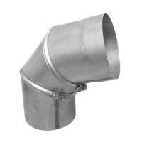 Koleno 0-90° nastavitelné (podtlak), průměr 180 mm, nerezové