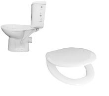 SET WC kombi + sedátko - WC kombi EUR + sedátko Duroplast R62 - vodorovný odpad