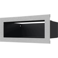 Krbová větrací mřížka LUFT rovná 90x200 mm stříbrná SF