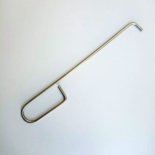 Kovový pohrabáč na čištění krbových kamen 27 cm