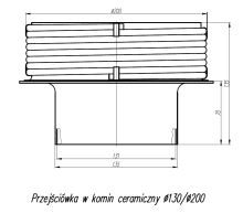 Přechodka s redukcí pro potrubí průměr 130/200 (1)