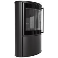 Ocelová kamna na dřevo KRATKI BJORN, průměr 150, 8 kW černá Thermotec