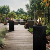 Plynový ohřívač PATIO MINI sklo/černý-ruční ovl., 8.2 kW,plyn-G31/37MBAR