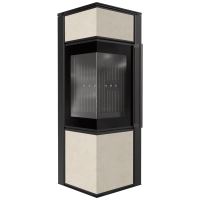 Ocelová kamna na dřevo KRATKI TORA/S 8 kW, průměr 150 křemenný sintr FOKOS SALE černá Ther