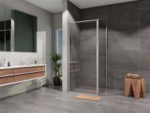 Lansanit Sprchový kout obdélník otevírací jednokřídlý Tadao 1000x900, chrom, čiré sklo