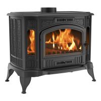 Litinová kamna na dřevo KRATKI K9 autom. regul. vzduchu, průměr 150, 10 kW