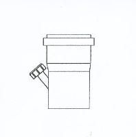 ALMEVA - LAS odváděč kondenzátu (šikmý) průměr 315 mm (plast)