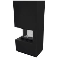 Modulární krb KRATKI FLOKI levostranný 8 kW, průměr 160 žulové panely ZIMBKRATKI ABWE NERO (2)