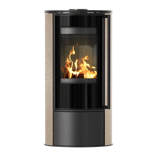Ocelová kamna na dřevo KRATKI ERIK, průměr 150, 5,5 kW