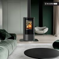 Ocelová kamna na dřevo KRATKI ERIK, průměr 150, 5,5 kW (1)