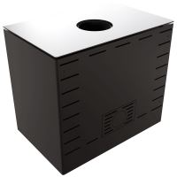 Ocelová kamna na dřevo KRATKI KARI 80, průměr 180, 12 kW (3)