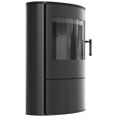 Ocelová kachlová kamna na dřevo KRATKI AB/S/2/ROLLO, průměr 150, 10 kW