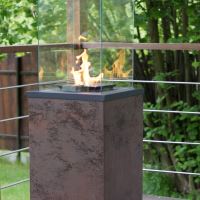 Plynový ohřívač PATIO sklo / slinutý křemen / OXIDE GRIGIO/ automatika,plyn-G31/37MBAR (8)