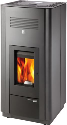 Peletová kamna HSP 6 s výměníkem – antracit, výkon 3.2–10.9 kW