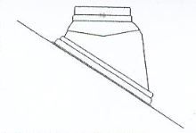 ALMEVA - LIK střešní průchodka 25-45°UNI (komplet) průměr 100/160 mm, červená