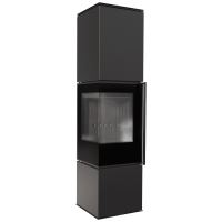 Ocelová kamna na dřevo KRATKI REN/L vlevo, průměr 150, 7 kW