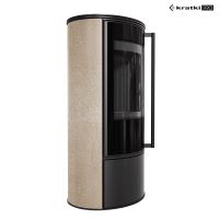 Ocelová kamna na dřevo KRATKI ERIK, průměr 150, 5,5 kW (3)