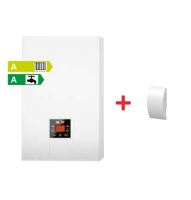 Závěsný plynový kondenzační kotel WOLF FGB K-28, výkon 4,8 - 28 kW s průtokovým ohřevem TUV, kombinovaný