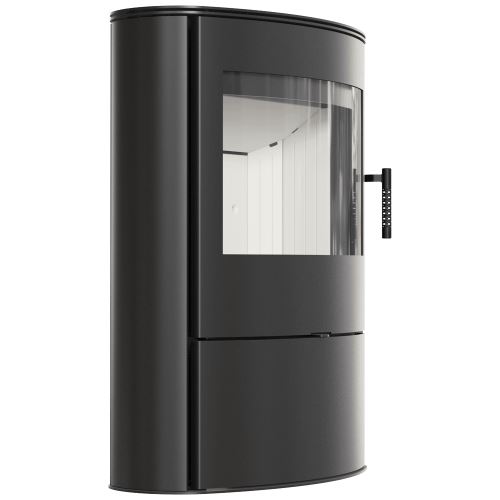 Ocelová kachlová kamna na dřevo KRATKI AB/S/2/ROLLO, průměr 150, 10 kW
