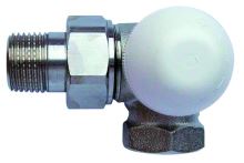 Termostatický radiátorový ventil axiální HERZ TS-98-VHF 1/2", úhlový pravý